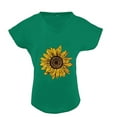 thumbnail image 3 of Pompotops Mode T-shirt Blouse à Manches Courtes Ample à Col Rond Imprimé pour Femme, 3 of 6