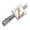 Silver, variant on Letter Z Floral Monogram Initial Square Tie Bar Clip Clasp Tack- Silver or Gold