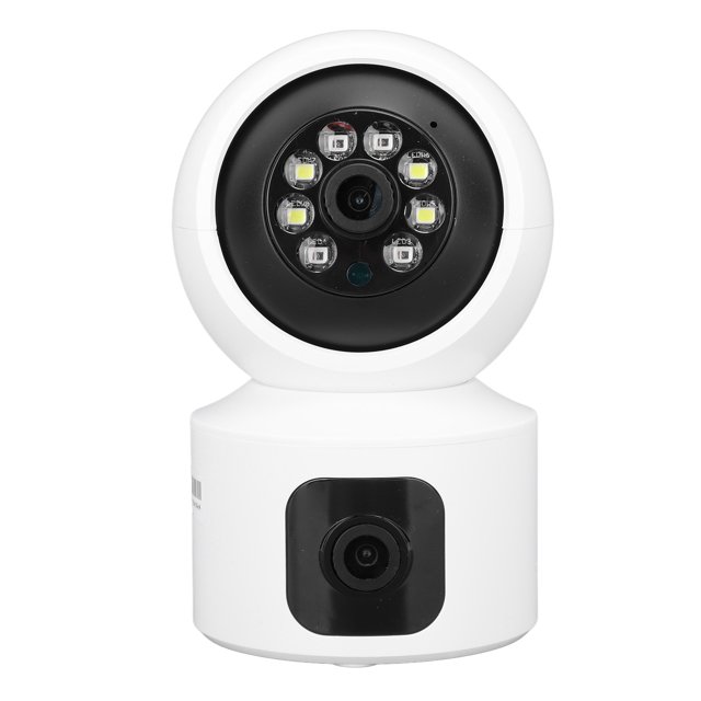 Cámara de Seguridad para Bebés, Cámaga de Seguridad de Interiores de Visónn Nocturna de Visón Nocturna de Doble Lente Hd Para Oficina