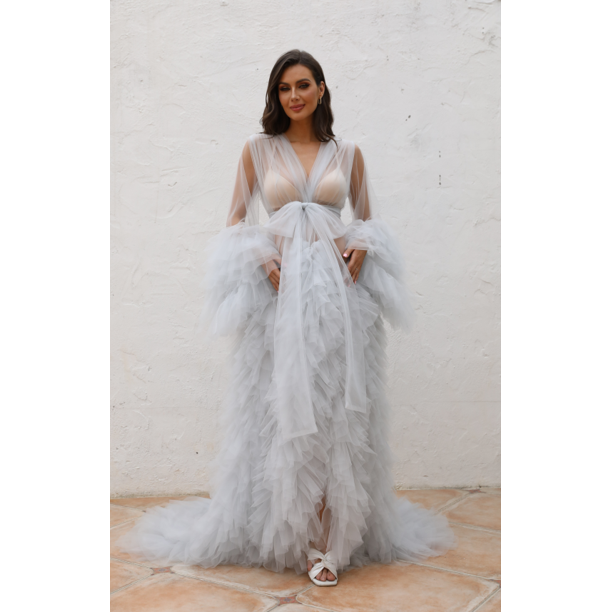 tulle robe for photoshoot