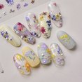 thumbnail image 4 of Pegatinas para Uñas Dedo Calcomanías Florales Arte Estética Amantes Del (b), 4 of 8