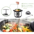 thumbnail image 3 of Steamer Basket, Veggie Steamer Basket for Cooking Stainless Steel Folding Vegetable Steamer Insert with Extending Removable Center Handle Expandable to Fit Various Size Pot(7" to 11"), 3 of 5