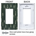 thumbnail image 3 of Yayeee Rocker Switch Wall Plate 1-Gang 4.6"x2.9" Home Decorative Outlet Cover, Dark Green Plants, 3 of 6