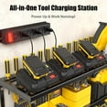 thumbnail image 3 of Power Tool Organizer for Tool Storage  Drill Holder Wall Mount with Charging Station  Tool Holder and Storage Rack for Garage Organization  Heavy Duty Metal Tool Shelf with Battery Holder, 3 of 8