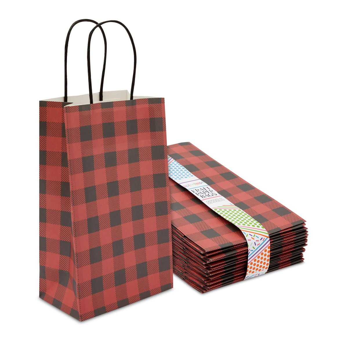 buffalo plaid handbolsas