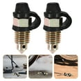 WAXIAYUZ 2pcs Motorcycle Bleeder Screws with Caps Brake Bleeder Bolts