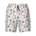 thumbnail image 4 of Lsque Mens Swim Trunks Lighthouse Sailboat Pattern - Bathing Suit Compression Liner - Beach Swim Shorts Swimwear - (S-3XL) - Stretch Quick Dry -, 4 of 9