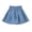 Blue, variant on Girls Denim Skirt Floral Embroidered Chambray A-Line Summer Skirt Casual Jean Skirts for Girls, Blue, Sizes 7-8Y