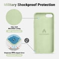 thumbnail image 5 of Compatible with iPhone SE 2020/2022 and iPhone 7/8 Case 4.7 inch,Silky Touch Premium Soft Liquid Silicone Rubber Anti-Fingerprint Full-Body Protective Flexible Bumper Case (Pale Green), 5 of 14
