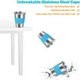 thumbnail image 2 of KEINXS Kids Cups with Straw and Lid, Spill Proof 5-Pack 12oz Stainless Steel Tumblers with Coasters, Unbreakable Water Cups, BPA Free Metal Cup for Toddlers Kids Adults Indoor Outdoor, 2 of 5