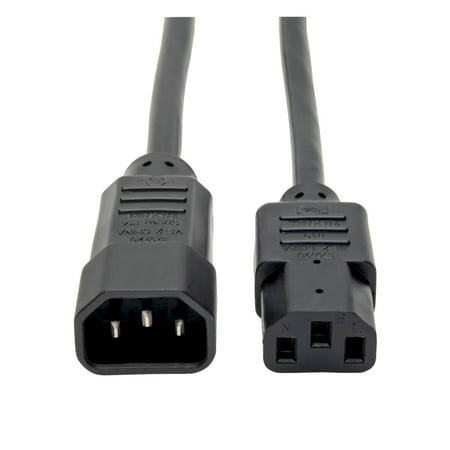 UPC: 0037332180476 | Tripp Lite 8ft Computer Power Cord Extension Cable C14 to C13 10A 18AWG 8 (P004-008)