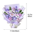 thumbnail image 2 of RYDCOT DIY Handmade Gift Crochet Flower Bouquet, Crochet Flowers Valentine Gift for Her, Anniversary, Wedding, Home Decor, Birthday Gift for Women Wife Lover Friends (1pcs), 2 of 3