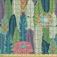 thumbnail image 2 of Ambesonne Cactus Fabric by the Yard Upholstery, Pastel Succulents Flowers, 10 Yards, Multicolor, 2 of 5