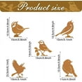 thumbnail image 2 of Tutuviw 5Pcs Rusty Birds Decoration Metal Art Outdoor Fence Lifelike Metal Birds Silhouette Craft Statue Wood Country Yard Art Gardening Fence Topper Decoration, 2 of 7