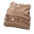 thumbnail image 1 of Tuque Tricotée à Revers pour Femmes et Adolescentes avec Chat et Chaton, Bonnet d'Hiver pour l'Extérieur, Extensible, pour Ski, 1 of 5