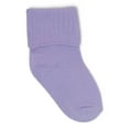 thumbnail image 6 of Wonder Nation Baby Girl Folded Cuff Ribbed Socks, 10 Pack, 0M- 5T, 6 of 8