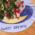 thumbnail image 2 of XMXY Halloween Christmas Tree Skirt, Foxy Moon Sweet Reading Dream Holiday Party Indoor Decorations Ornaments, 36" Inch, 2 of 5