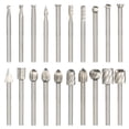 thumbnail image 1 of 3mm Shank HSS CNC Rotary Burrs Set Tools File Milling Cutter Engraving Bits for Drilling Woodwork Electric Grinding Accessories, 1 of 7
