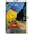 thumbnail image 3 of Café Terrace at Night by Vincent van Gogh Wall Poster with Push Pins, 22.375" x 34", 3 of 3