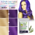 thumbnail image 3 of 100% Organic Henna Hair Color – Natural, Chemical-Free Hair Dye for Rich, Vibrant Color & Gloss – Grey Coverage, Safe for All Hair Types, Vegan Non-Toxic, Herbal Hair Treatment (Purple / Deep Plum), 3 of 6