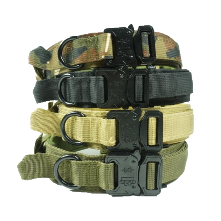 PERCEN Tactical Dog Collar with Handle, Medium/Large photo 2