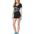 thumbnail image 2 of Aeropostale Womens LLD Printed Volleyball Athletic Workout Shorts, Blue, Juniors, X-Small, 2 of 3