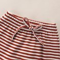 thumbnail image 5 of Kayannuo Baby Boy's Clothing Fall Winter Infant Baby Boys Girls Long Sleeve Striped Romper Bodysuit+Pants Outfits Set, Red, 5 of 9