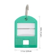 thumbnail image 2 of SEWCHICS Colored Key Chain Tags Green ABS with Writable Labels for Projects 35 Pieces Key Tags, 2 of 8