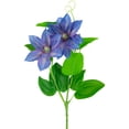 thumbnail image 5 of Northlight Real Touch™ Blue Artificial Lotus Floral Sprays, Set of 6 - 25", 5 of 9