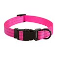 thumbnail image 1 of Collar Para Perro Mile High Life | Collares Reflectantes De Nailon Para Perros | Collares Ligeros Para Cachorros | Collares Para Perros Rosas Para Perros Pequeños (Rosa Sólido Pequeño), 1 of 1