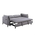 thumbnail image 3 of Sleeper Sofa with Pillow Back and 2 USB Ports, Gray, 3 of 5