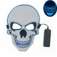 thumbnail image 2 of Stardget LED Scary Skull Halloween Mask Costume Cosplay EL Wire Light Up Halloween Party, 2 of 2