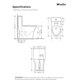 thumbnail image 6 of WinZo White, Elongated Tall Dual Flush Toilet, 6 of 6