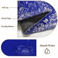 thumbnail image 6 of Round Rugs 3Ft, Blue Botanical Round Area Rug Washable Indoor Throw Carpet, Farmhouse Spring Summer Flower Small Non Slip Circle Rug for Bedroom Living Room Home Decor Aesthetic, 6 of 8