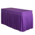 thumbnail image 1 of 47 'hogar Mantel Cubierta De De Banquete De Boda Decoración Púrpura Sunnimix Falda de tabla ajustada, 1 of 8