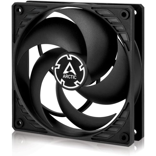 CHAO P12 - Ventilador para PC, ventilador de caja de 120 mm, presión optimizada, motor silencioso, computadora, velocidad del ventilador: 1800 RPM, negro