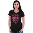 thumbnail image 3 of Breast Cancer Awareness Save Second Womens Fitted Plus Size Graphic Tee Brisco Brands 2X, 3 of 5