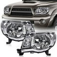 thumbnail image 2 of Headlight,Fit for 05-11 Toyota Tacoma, Left and Right Headlamp Assembly Lamps Accessories (Clear Lens Chrome Housing Clear Reflector), 2 of 9