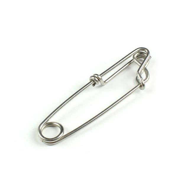 Soidarity Clips de pesca de acero inoxidable resistente, accesorios giratorios de palangre cerrados, diseño único, gancho de hebilla de liberación Pescar 2.6*100 Soidarity OD025318-03