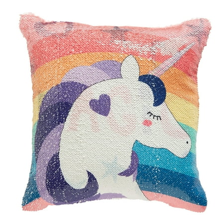 Dream Factory Unicorn Sequin Pillow
