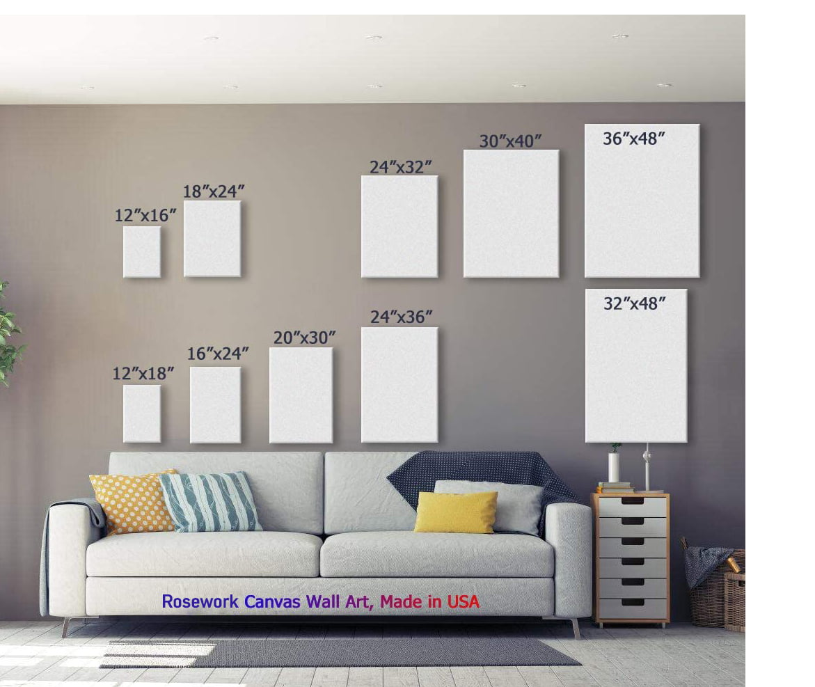Wall Display Guide 20x30 16x24 12x18, Vertical & Horizontal Canvas