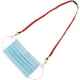 thumbnail image 2 of Advantus Face Mask Lanyard 10 / Pack - 30" Length - Red, 2 of 7