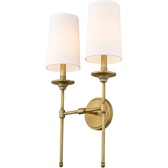 2 Light Wall Light In Transitional Style-24 Inches Tall And 5.5 Inches Wide Z-Lite 3033-2S-Rb