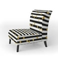 thumbnail image 2 of Designart "Gold Circle Dots" Upholstered Patterned Accent Chair and Arm Chair, 2 of 5