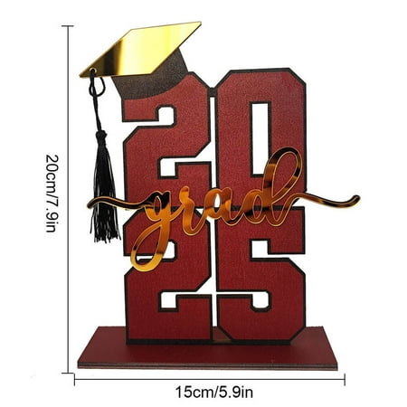 2025 Graduation Season Wooden Tabletop Holiday Decorative Ornament Graduation Season Gift 2025 Graduation Season Wooden Tabletop Holiday Decorative Ornament Graduation Season Gift