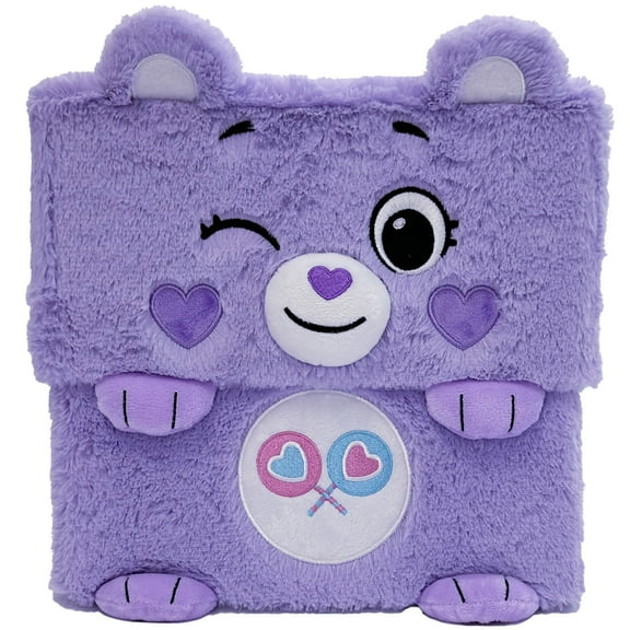 Care Bears: Storables 10" Box - Share Bear - Purple Character Themed Bin, Fabric Storage Container, Opening Top Lid, Holds Toys Books & More, Licensed