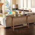 thumbnail image 4 of Farmhouse Console Tables for Living Room  Solid Wood Sofa Table  Rustic Hallway Table for Entryway  Natural, 4 of 6