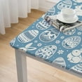 thumbnail image 4 of nygtbtfer Tablecloth Fitted Table Cover, Elastic Tablecloths Outdoor Indoor Stretch Cloth Tablecover for Dinner, Party, Shower, Blue Easter Rabbits Spring Holiday White, 4 of 7
