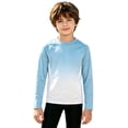 thumbnail image 4 of Tisuna Kids Boy'S Long Sleeve Rash Guard Classic Crewneck Gradient Print Tops Boys Daily Wear Sun Clothes Size 3-4 Years, 4 of 6