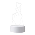thumbnail image 3 of Las luces nocturnas del corazón amoroso 3D, lámpara de escritorio alimentada por USB llevaron la lámpara de cabecera para el partido, decoración de la, 3 of 9